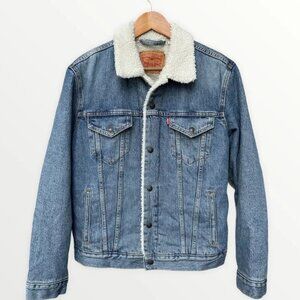 Levi's Men's Sherpa Lined Denim Jean Trucker Jacket
